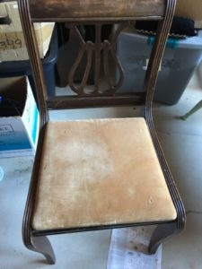 Duncan Phyfe Chair Before