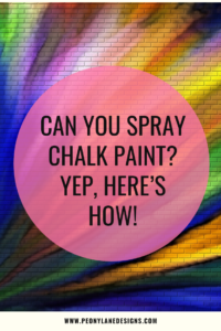Spraying Chalk Paint 