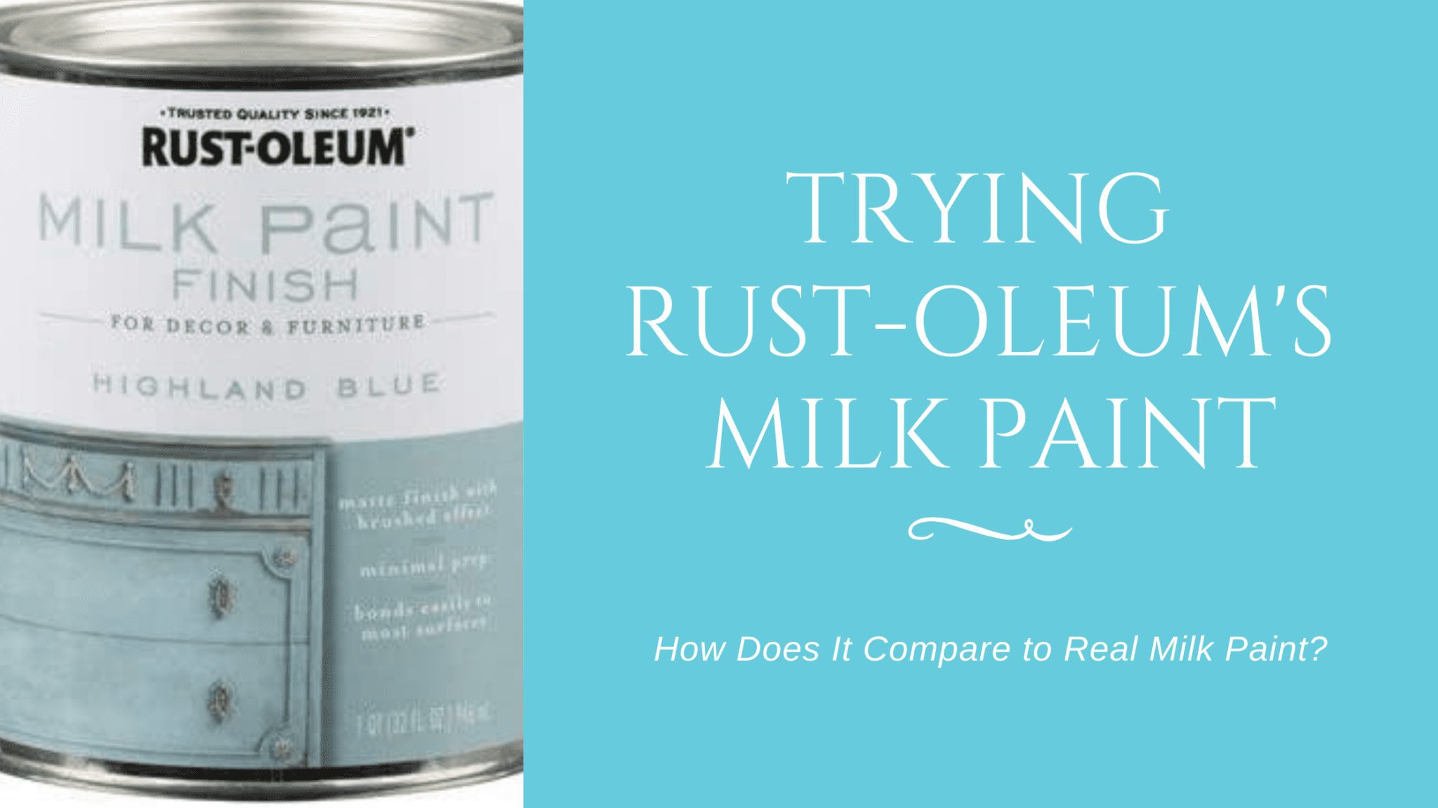 Trying Rust-Oleum's Milk Paint Finish - Peony Lane Designs
