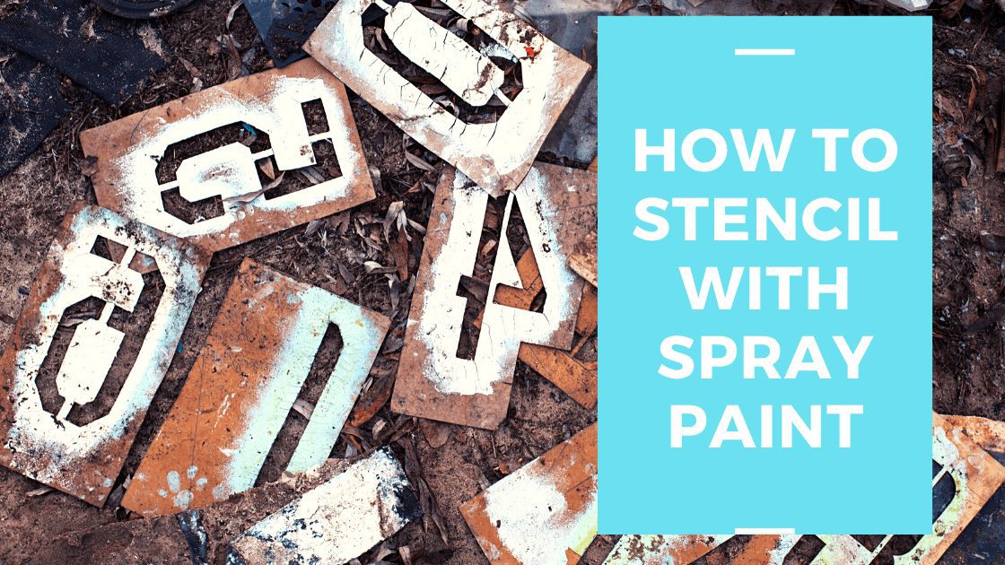 Stencil with Spray PaintPeony Lane Designs