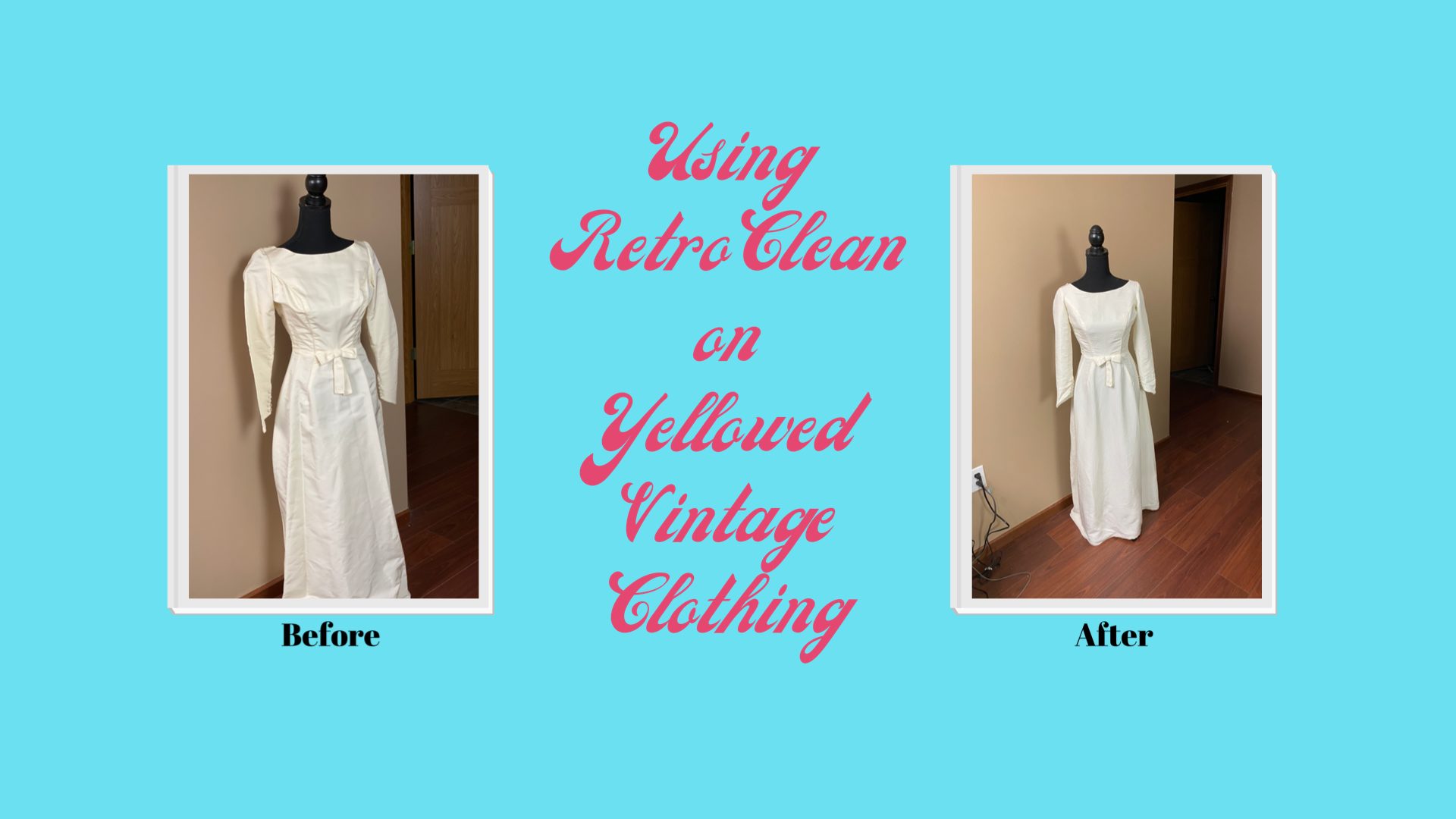 Using Retro Clean to Clean Yellowed Vintage ClothingPeony Lane Designs